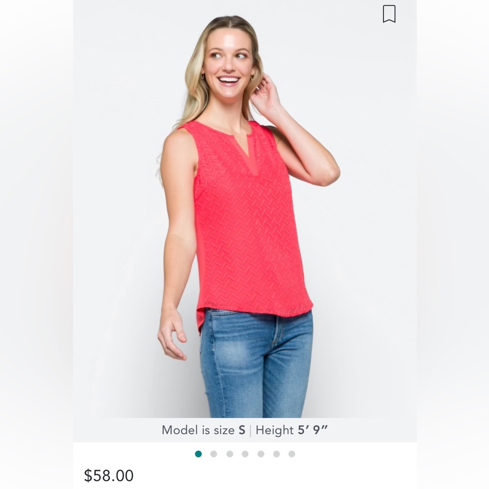 Ezide Textured Mixed Material Blouse